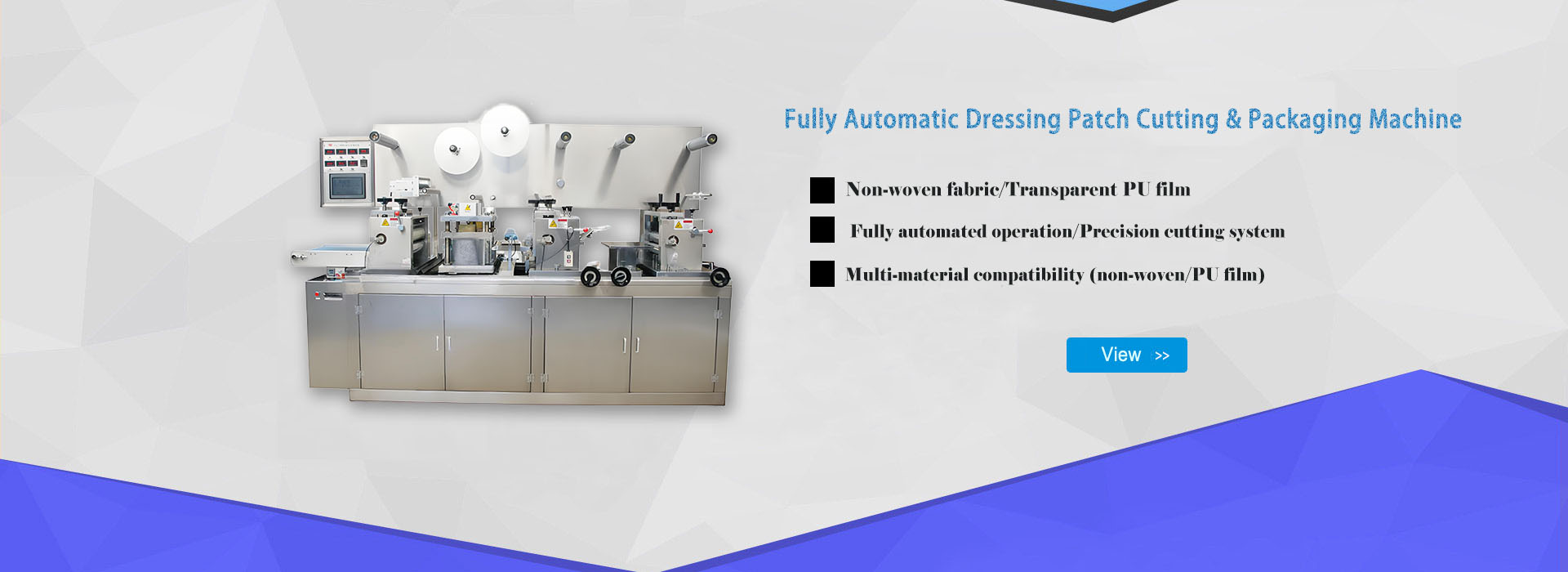 Fully Automatic Dressing Patch Packaging System