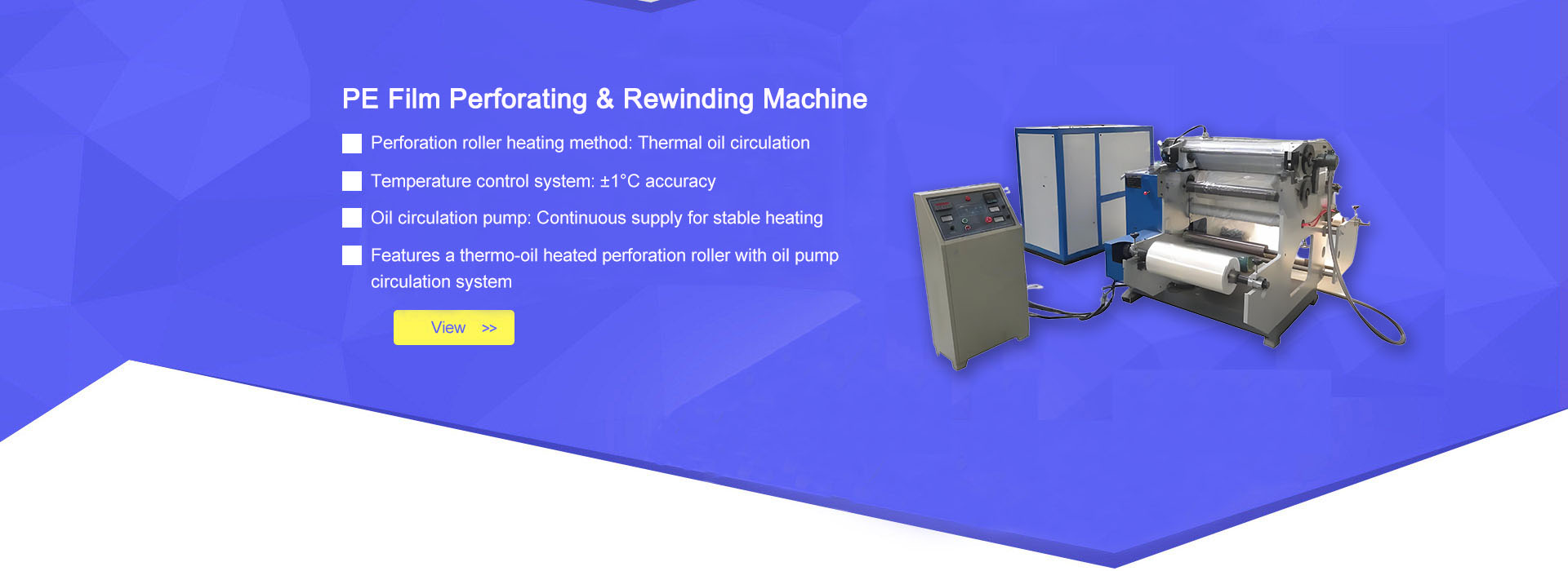PE Film Perforating & Rewinding Machine